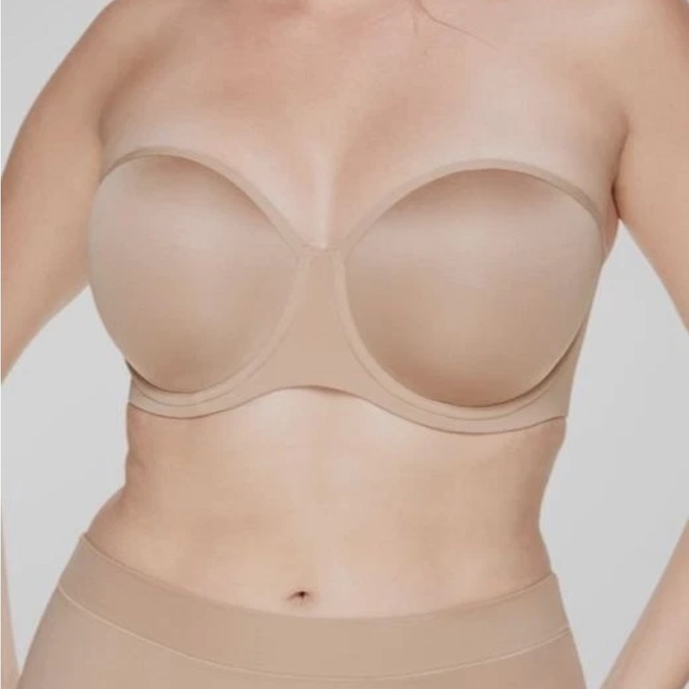 Third love Tan Strapless Bra Seamless Molded 34C